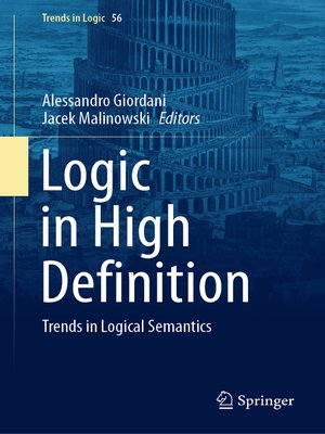 cover image of Logic in High Definition